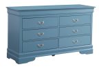 Glory Furniture Louis Phillipe G3180-D Dresser , Teal