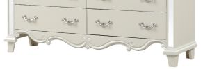 Milan Mirror Framed Dresser made with Wood in White