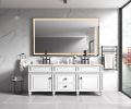 (ONLY FOR PICKUP) 72in. W x 48 in. H Super Bright Led Bathroom Mirror with Lights;  Metal Frame Mirror Wall Mounted Lighted Vanity Mirrors for Wall;