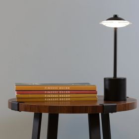 Glow Spaceship Rechargeable Table Lamp (Option: Black)