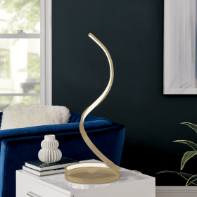 Modern Spiral Integrated LED Table Lamp (Option: Gold)