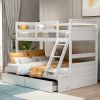 Twin over Full Bunk Bed with Storage