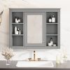 35'' x 27.5'' Medicine Cabinet, Wall Mounted Bathroom Storage Cabinet, Modern Bathroom Wall Cabinet with Mirror