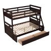 Twin over Full Bunk Bed with Storage