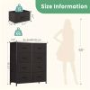 Dresser for Bedroom with 8 Drawers Tall Dresser & Chest of Drawers Fabric Dresser with Wood Top and Sturdy Steel Frame