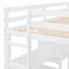Twin Size Wooden Loft Bed with Shelves, Desk and Writing Board